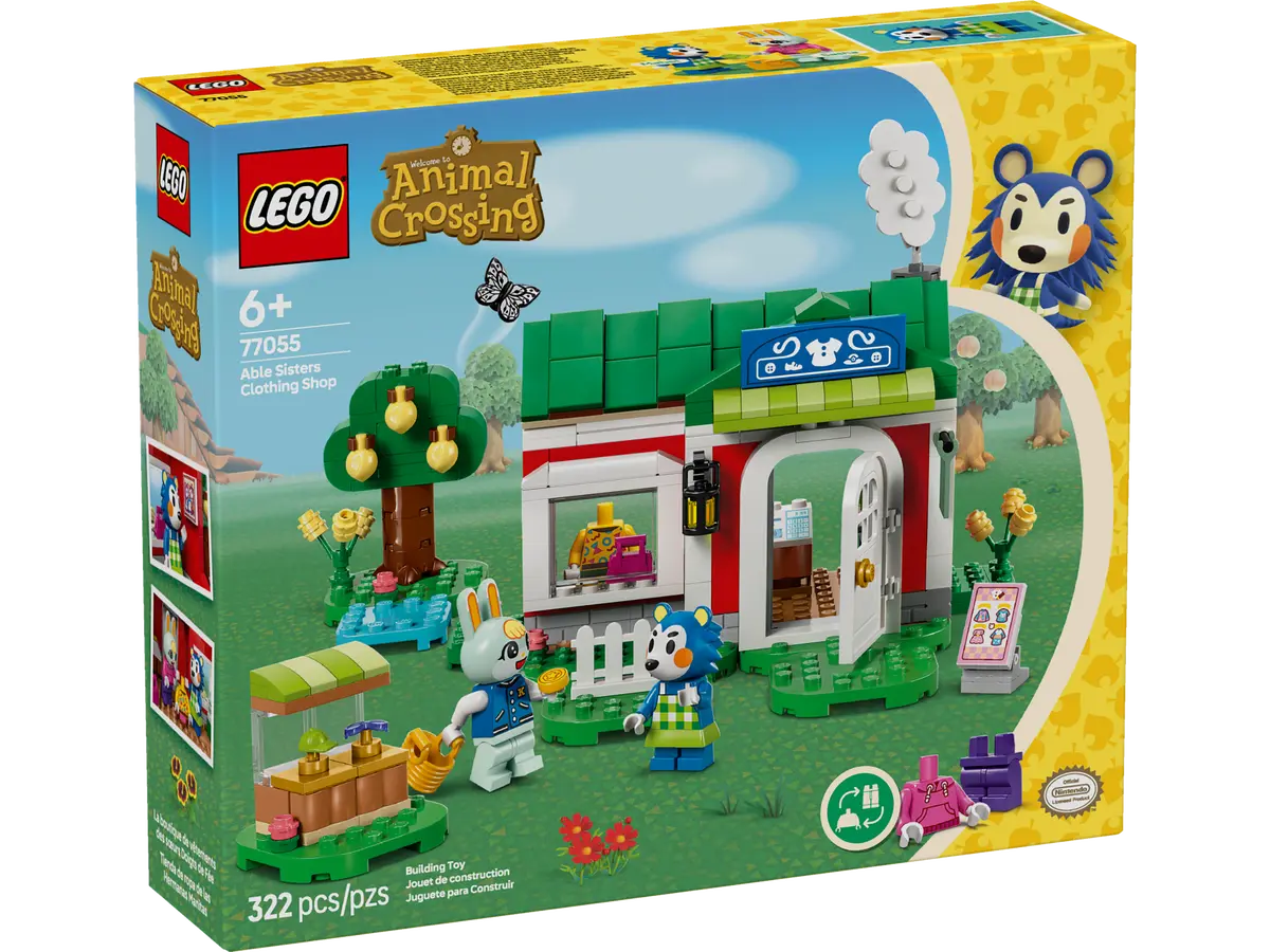 Lego Animal crossing la sartoria delle sorelle ago e filo 322 pezzi per etÃ  6+ 77055