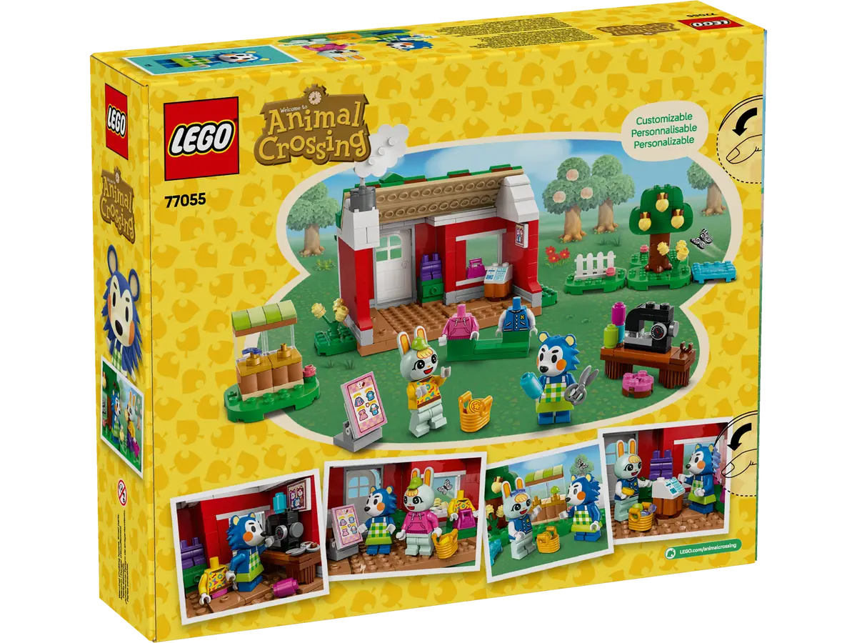 Lego Animal crossing la sartoria delle sorelle ago e filo 322 pezzi per etÃ  6+ 77055