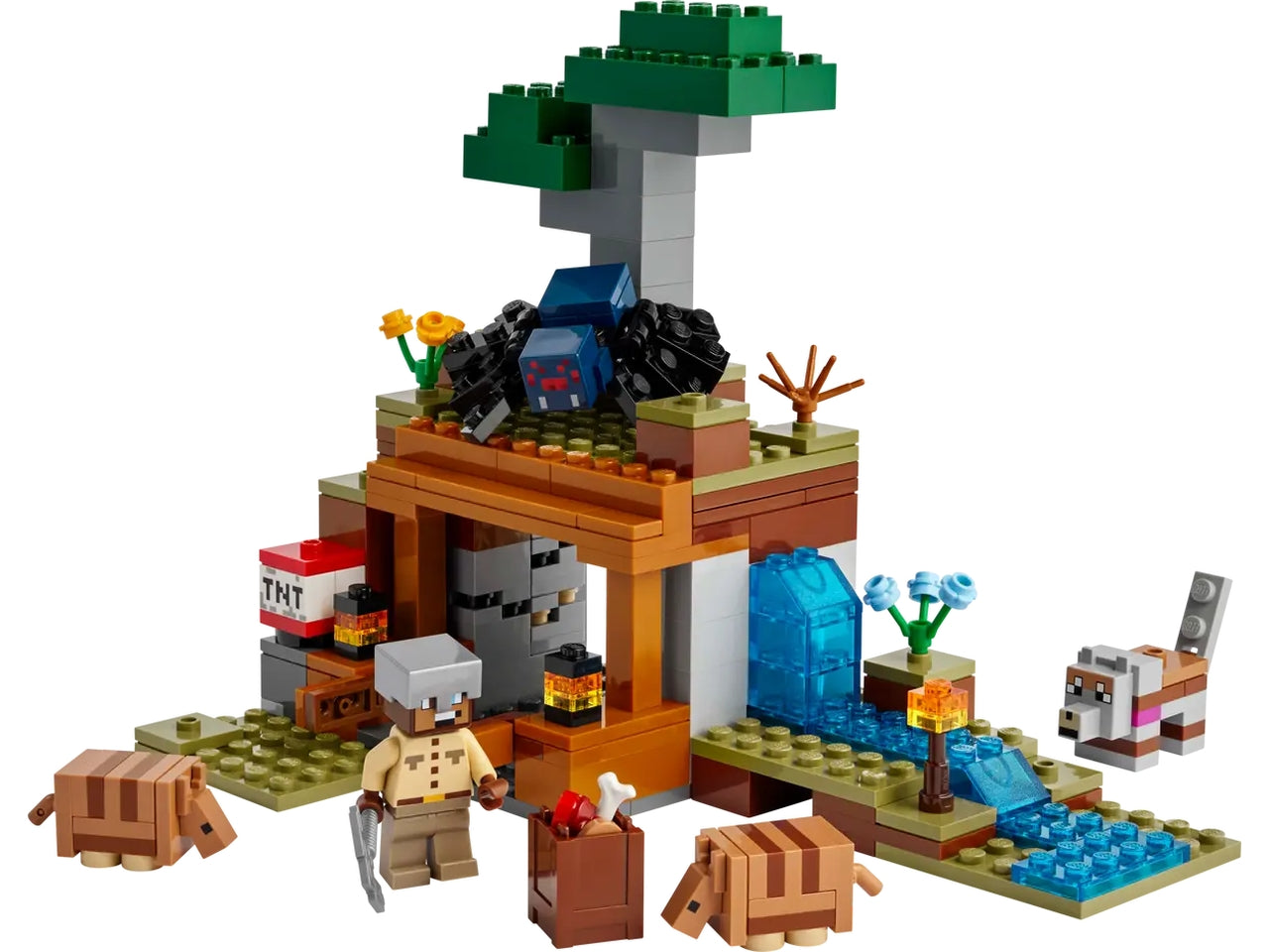 Lego Minecraft spedizione nella miniera dellâarmadillo 247 pezzi per etÃ  8+ 21269