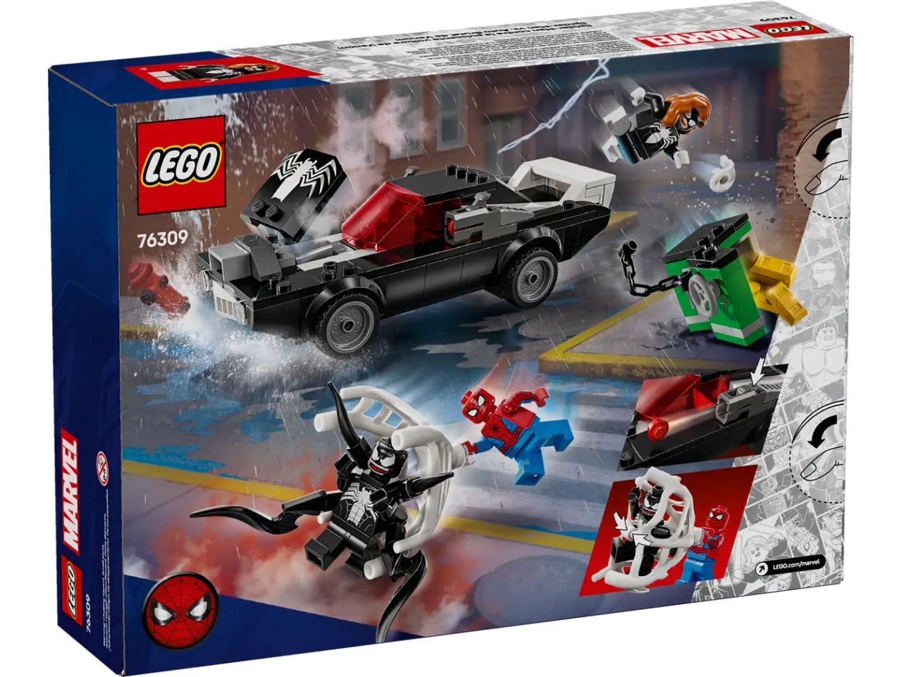 Lego Super Heroes Marvel spider-man contro muscle car di venom 254 pezzi per etÃ  7+ 76309