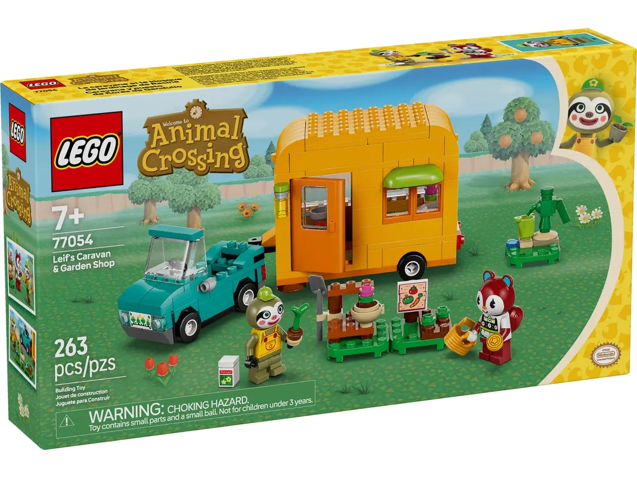 Lego Animal crossing la roulotte e il negozio di giardinaggio di florindo 263 pezzi per etÃ  7+ 77054