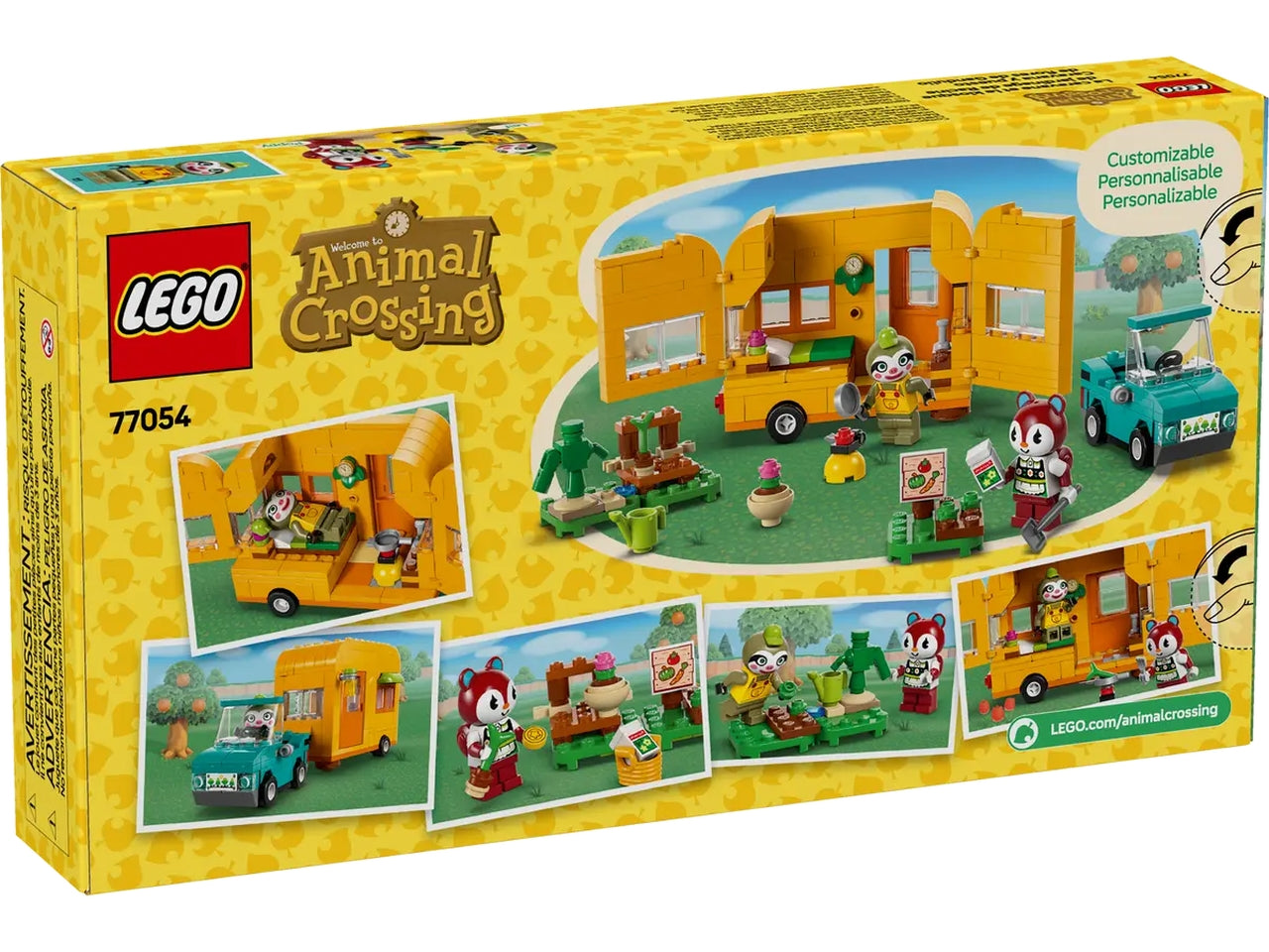 Lego Animal crossing la roulotte e il negozio di giardinaggio di florindo 263 pezzi per etÃ  7+ 77054