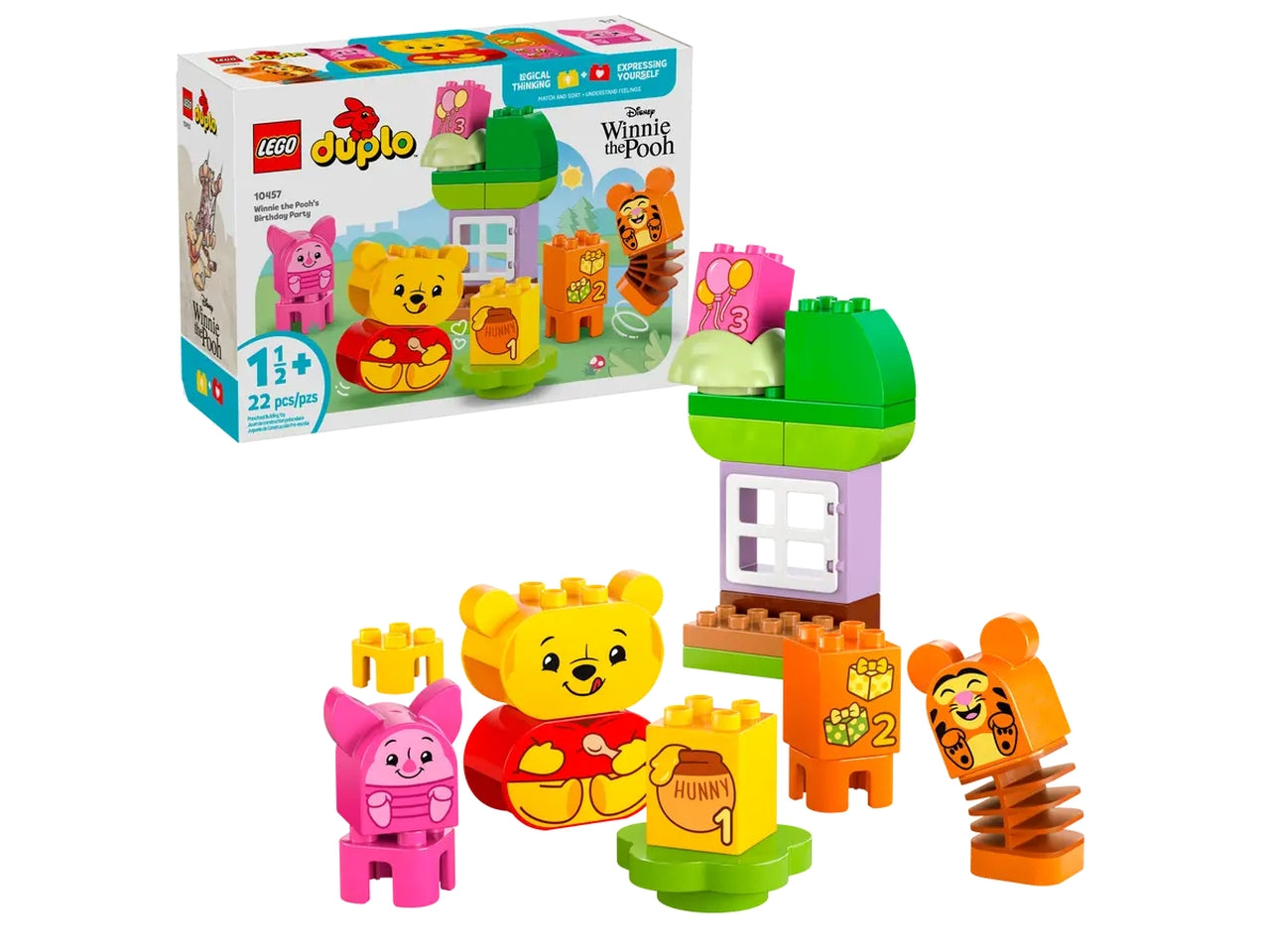 Lego Duplo disney festa di compleanno di Winnie The Pooh 22 pezzi per etÃ  18+ mesi 10457