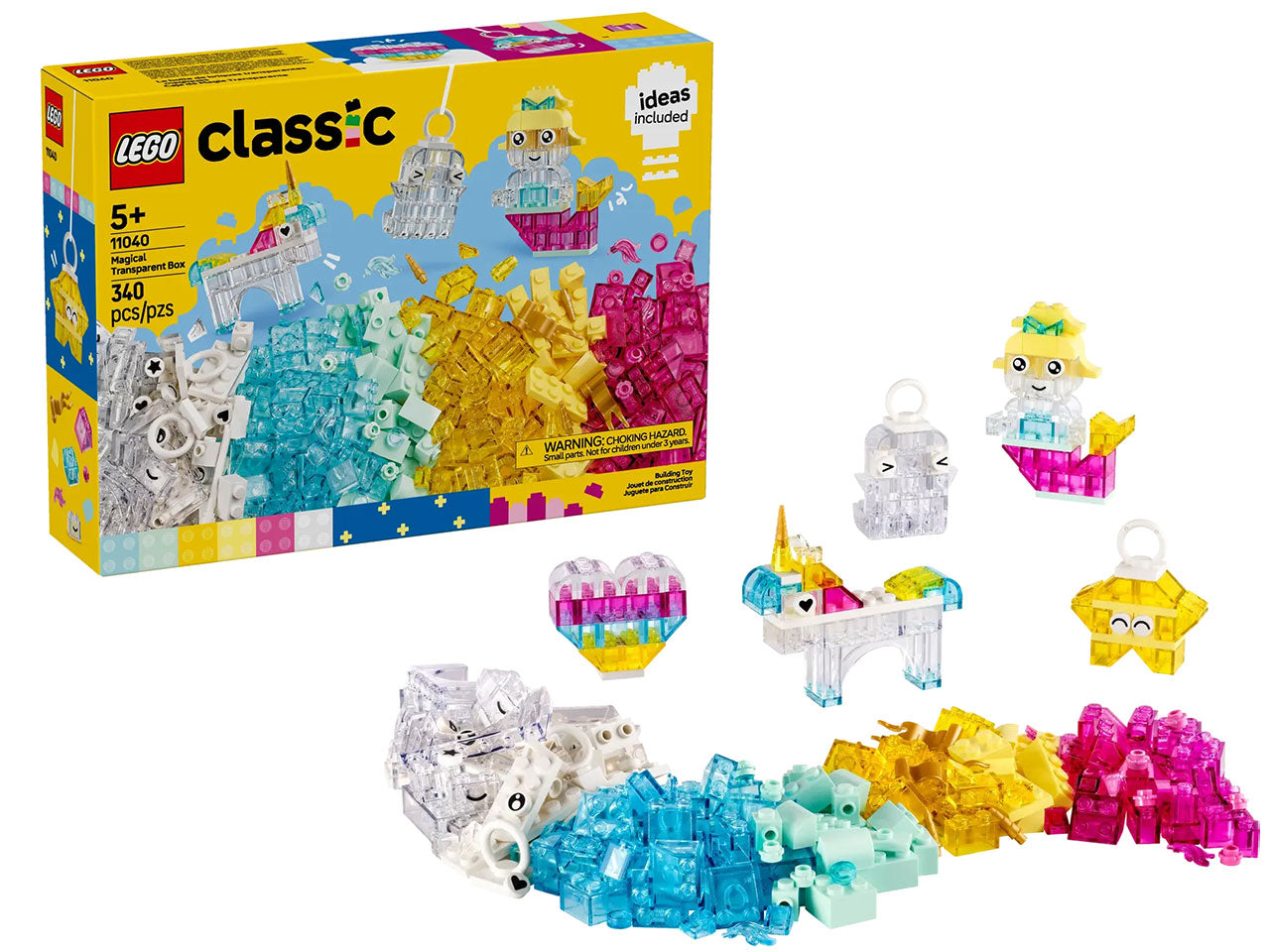 Lego Classic scatola magica trasparente 19 pezzi per etÃ  5+ 11040