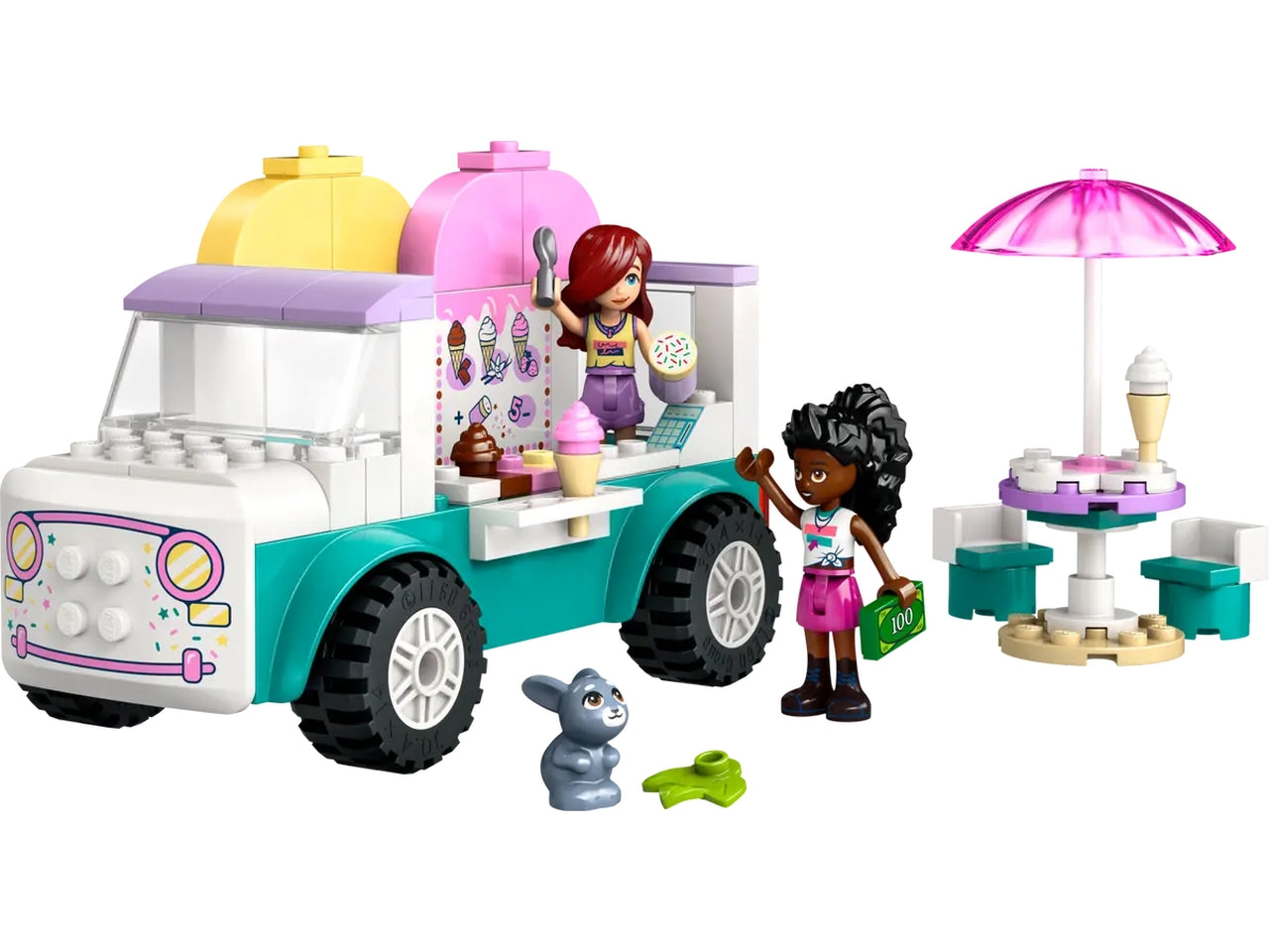Lego Friends il furgone dei gelati di heartlake city 92 pezzi per etÃ  4+ 42644