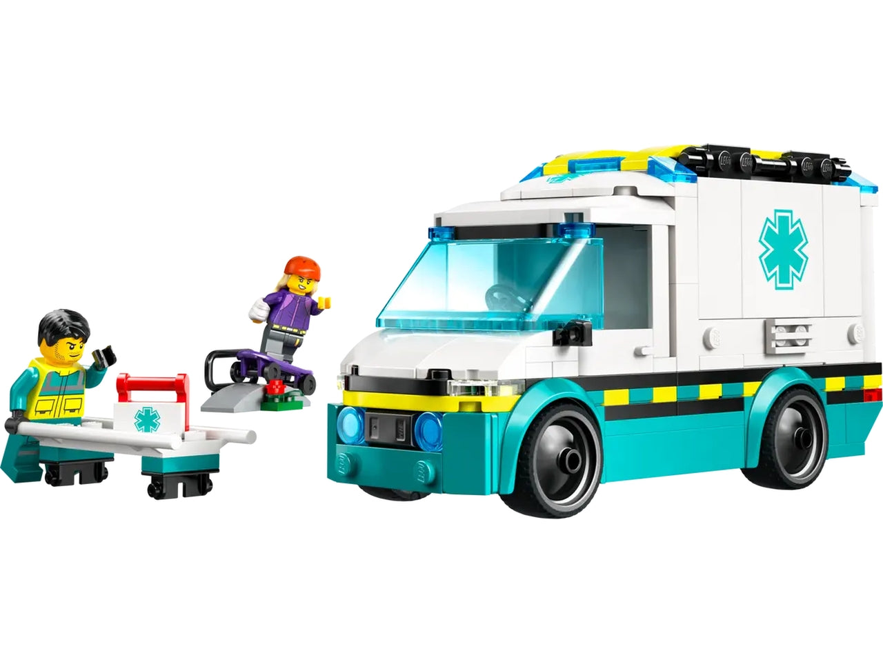 Lego City great vehicles ambulanza di emergenza 184 pezzi per etÃ  5+ 60451