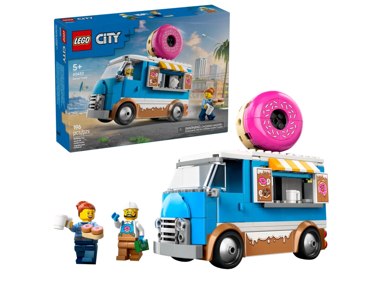 Lego City great vehicles furgone delle ciambelle 196 pezzi per etÃ  5+ 60452