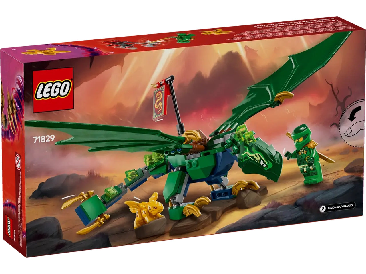 Lego Ninjago drago della foresta verde di lloyd 128 pezzi per etÃ  6+ 71829