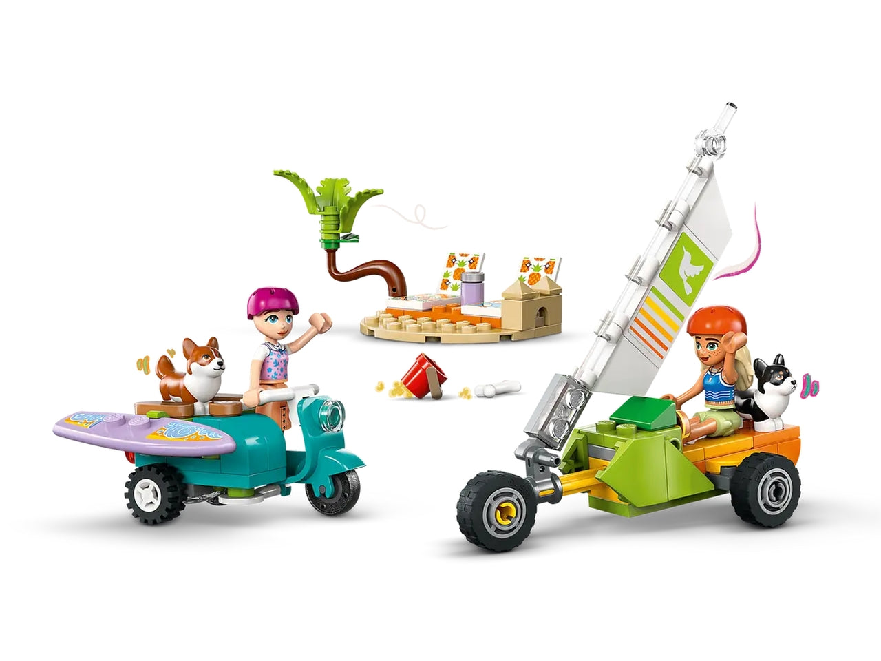 Lego Friends avventure canine su windskate e sidecar 113 pezzi per etÃ  6+ 42641