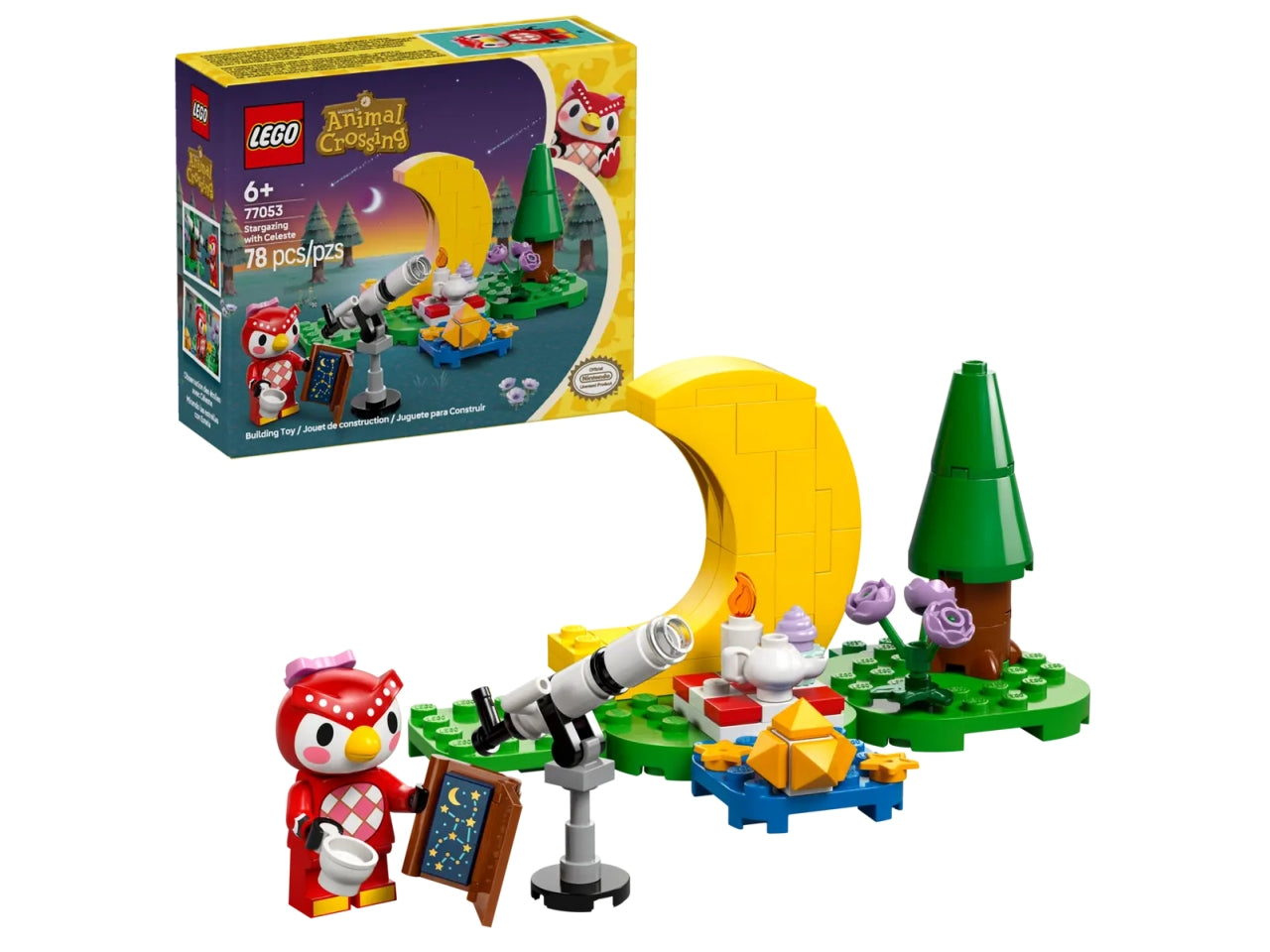 Lego Animal crossing osservando le stelle con celeste 78 pezzi per etÃ  6+ 77053