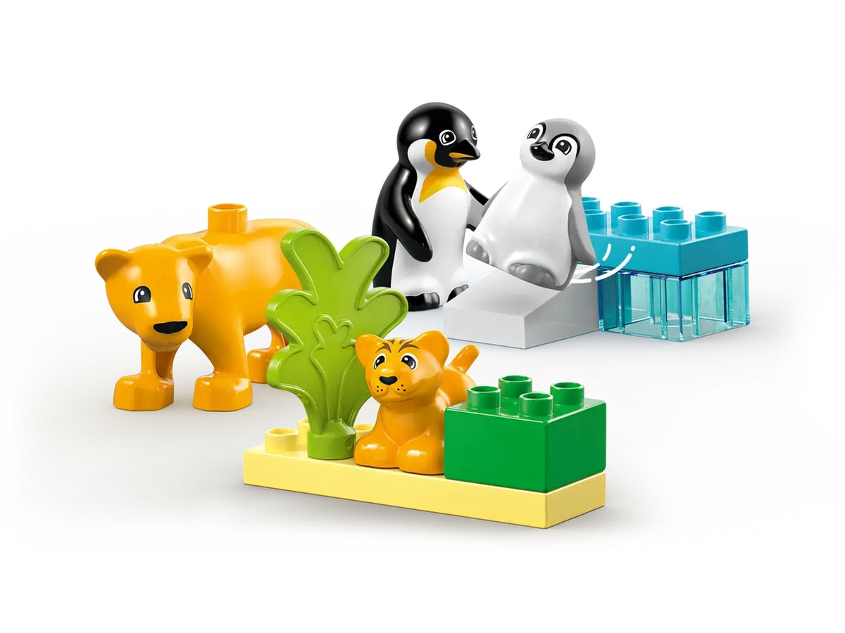 Lego Duplo town famiglie di animali: pinguini e leoni 10 pezzi per etÃ  2+ 10442