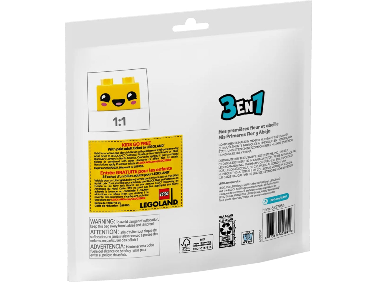 Lego Recruient bags il mio primo fiore e ape 30686