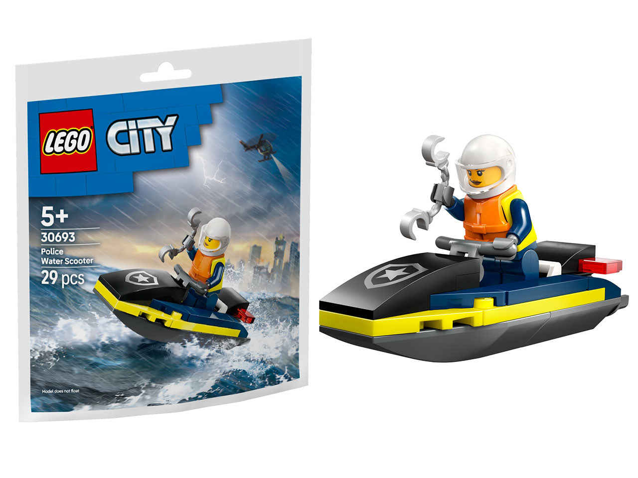 Lego Recruient bags jet ski della polizia 30693