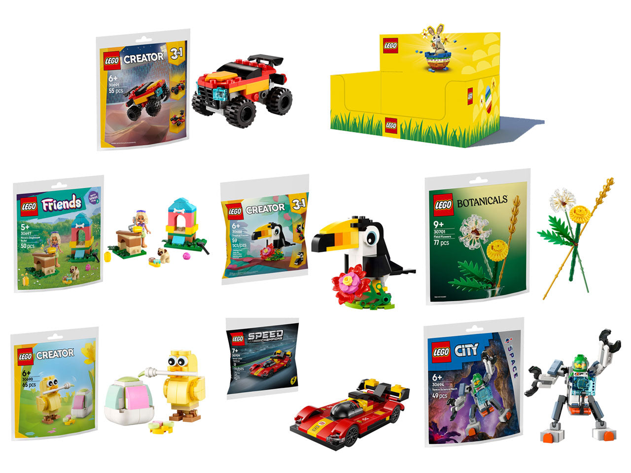 Lego Easter espositore 34 pezzi pezzi per etÃ  6564198