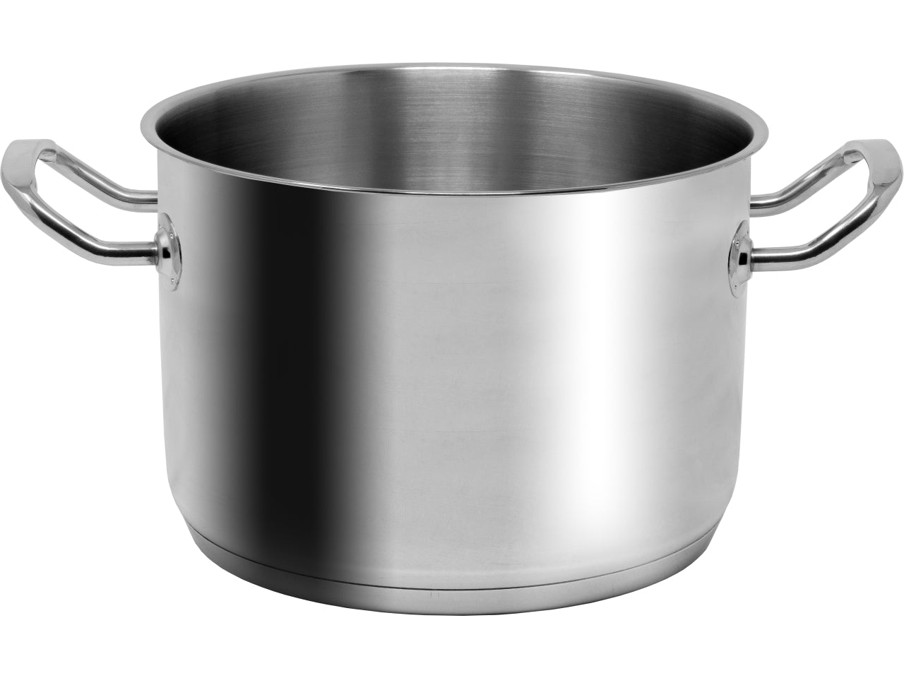 Pentola in acciaio inox con manici, adatta anche per induzione, Musa, d.24, - Abert