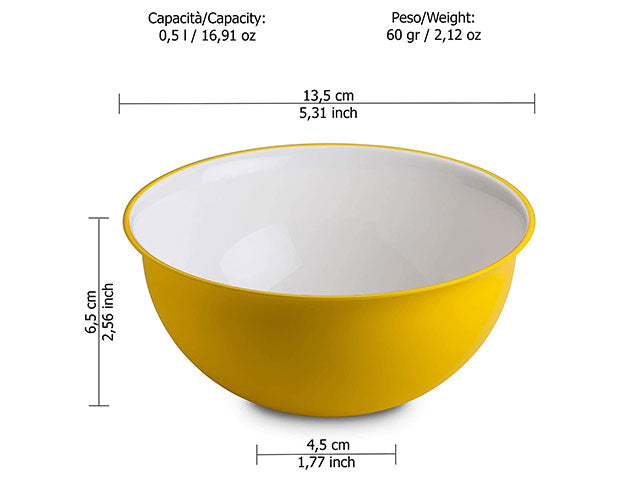 Ciotola bicolore 0,5lt s2000 gl