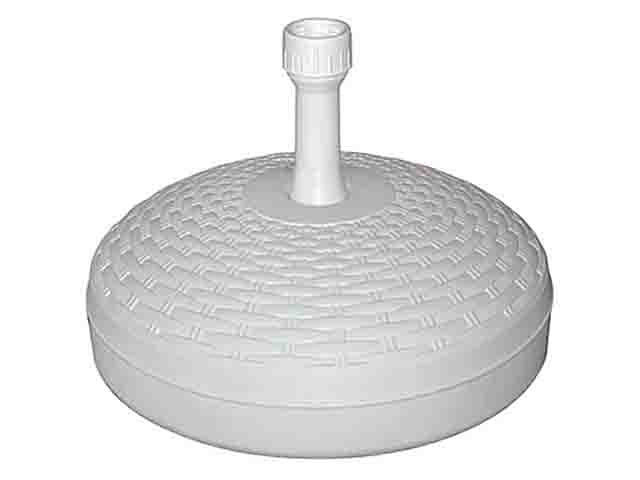 Base ombrellone tonda 20lt bianco 45/mb