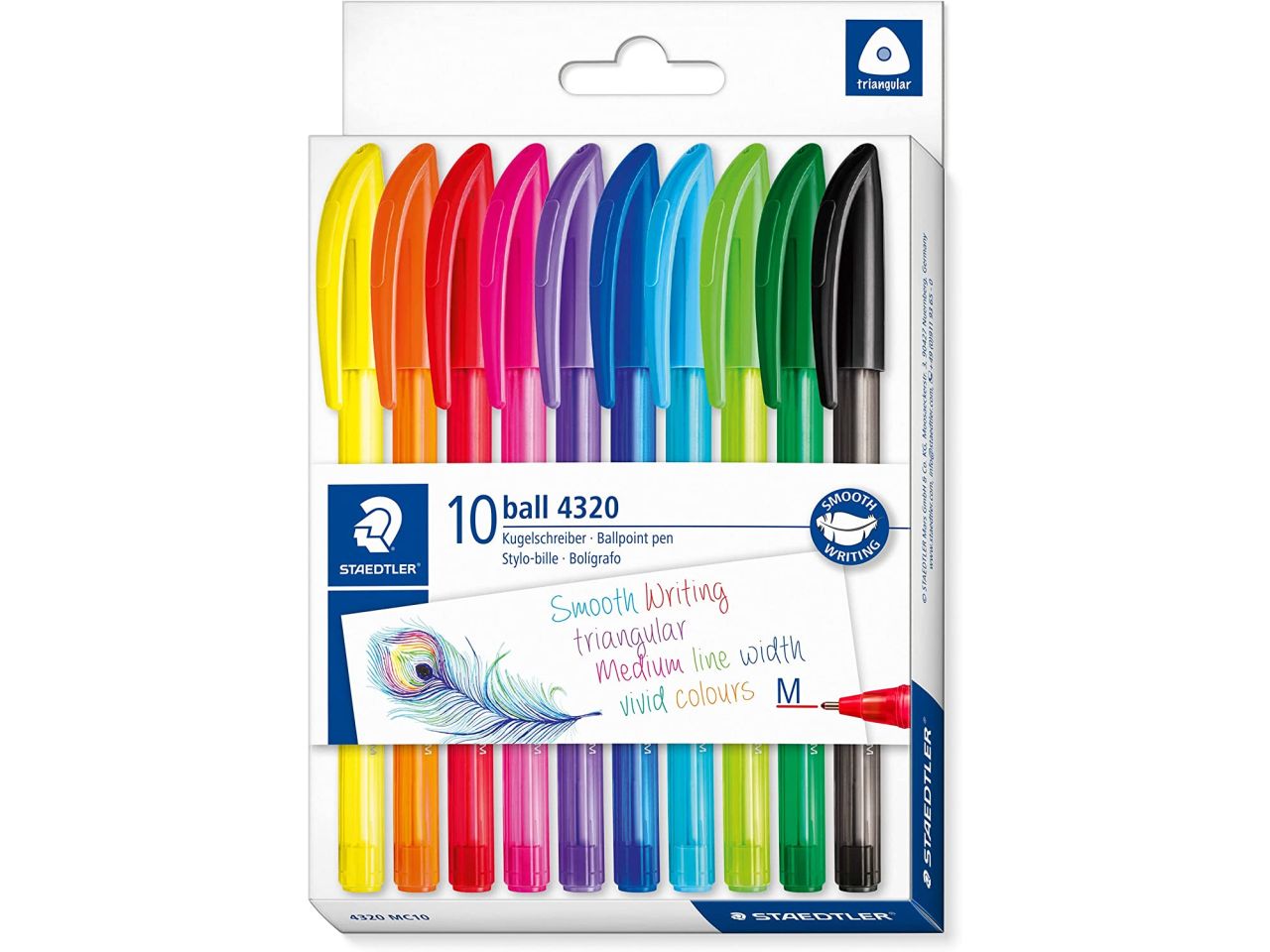 Penna a sfera colorata , la confezione contiene 10 pezzi