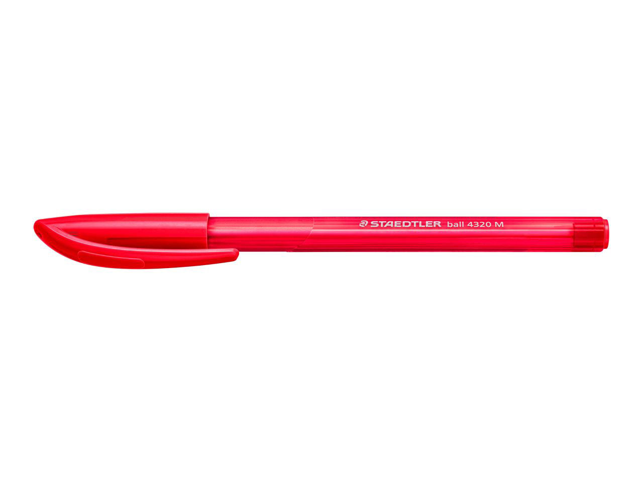 Penna a sfera ballpoint rossa m , la confezione comprende 10 pezzi