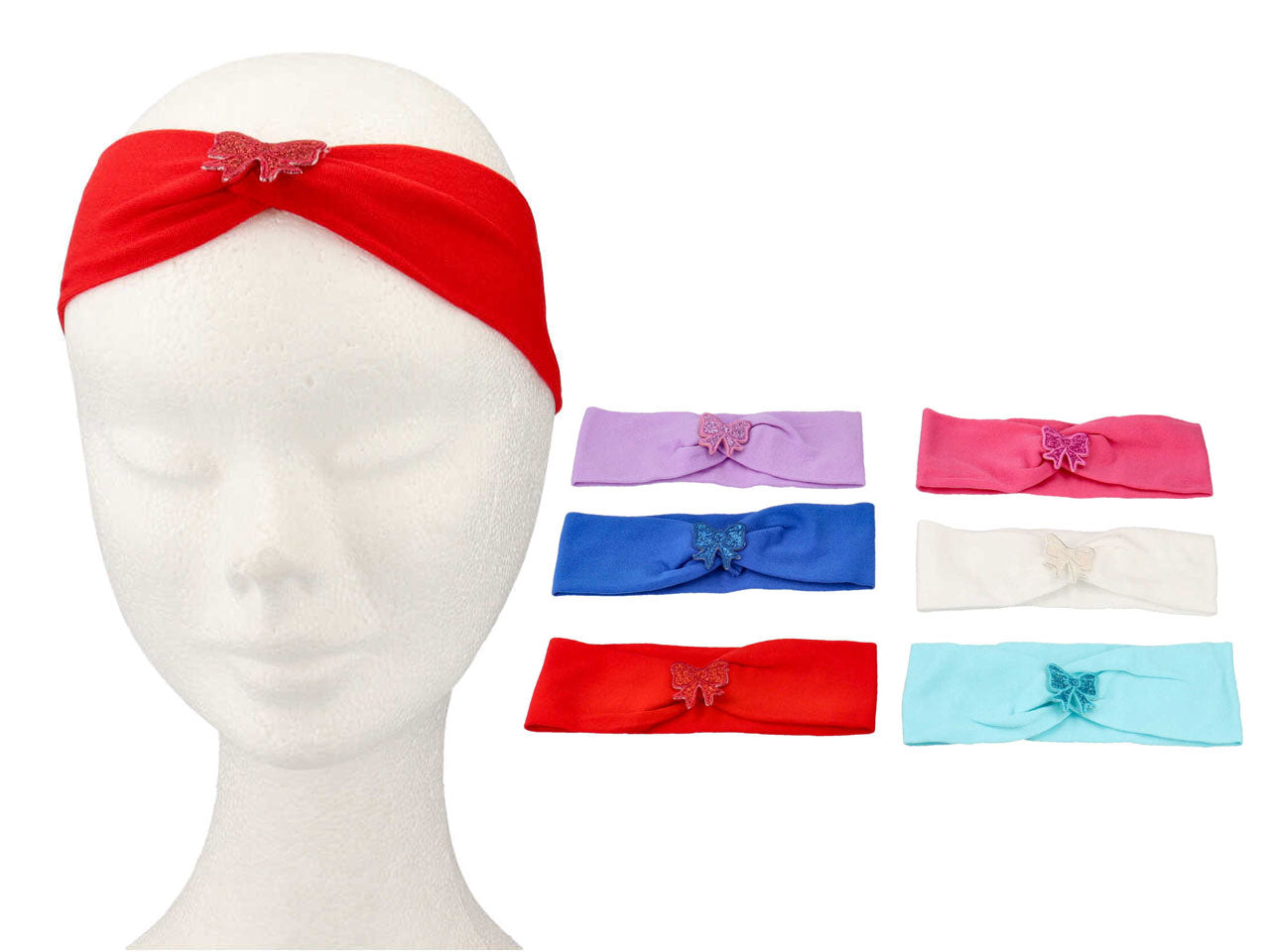 Fascia baby c/fiocco glitter fs1038