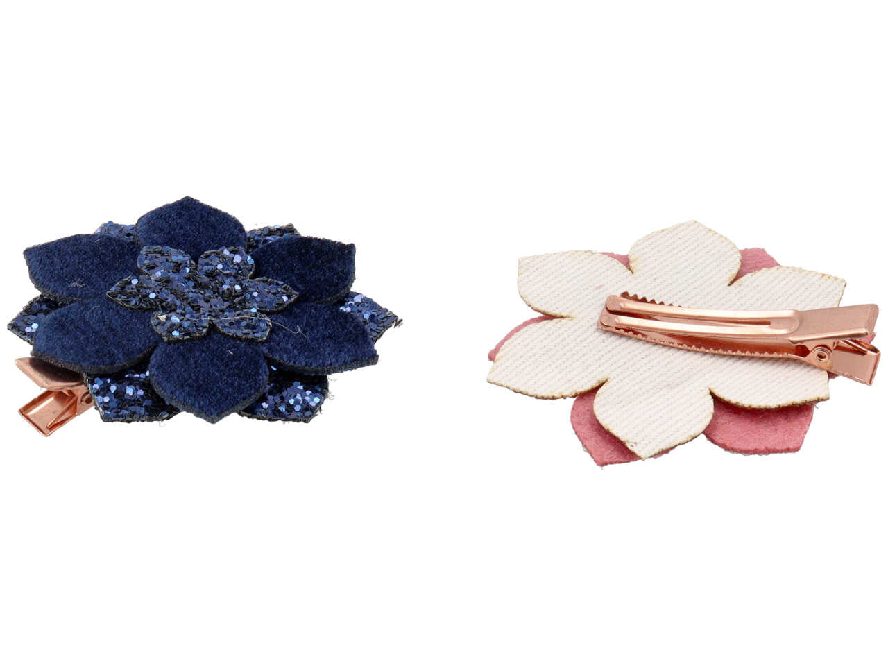 Becco con fiore glitterato