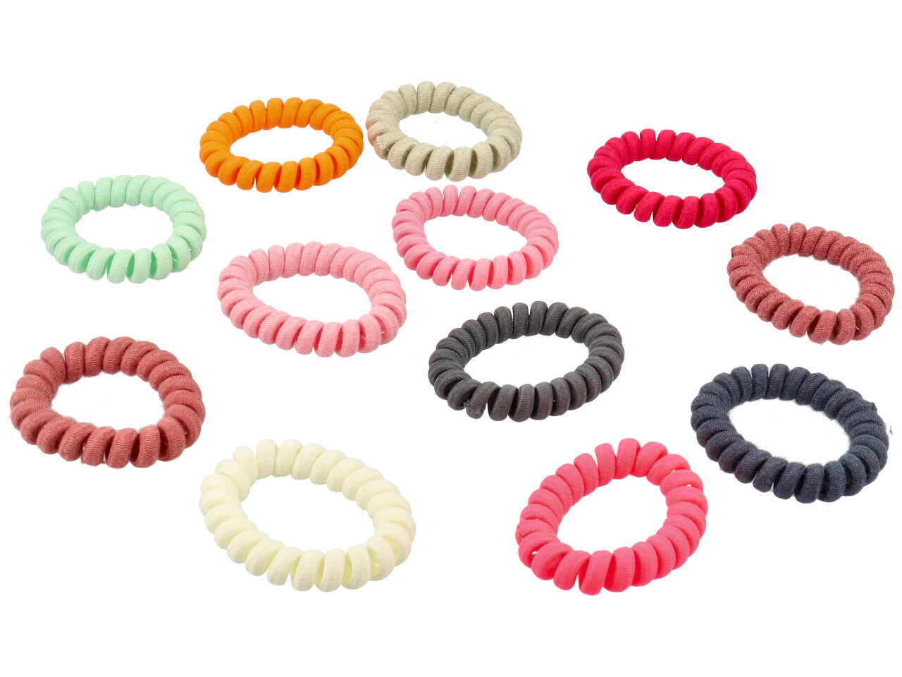 Fermacoda molla colorato 100% poliestere