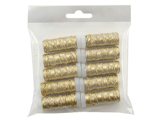 Spole filo oro 20mt. lurex 10 pezzi 121