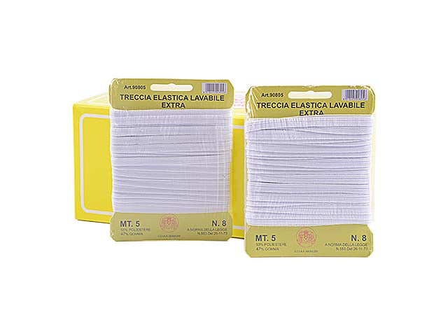 Treccia elastico n.8 5mt 90805
