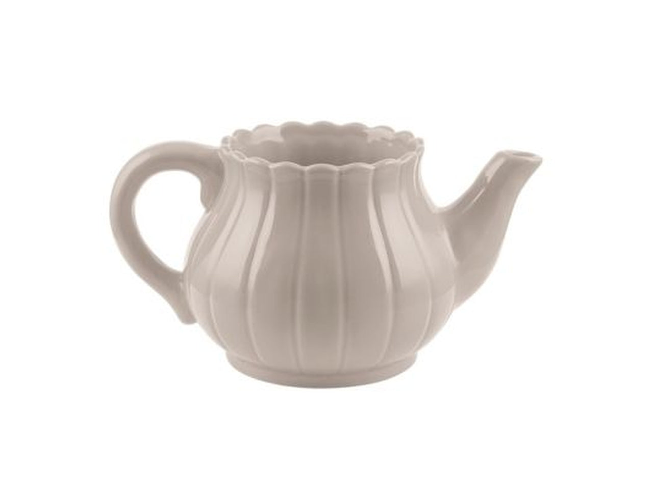 Teiera ceramica piccola tortora h.98x130x200