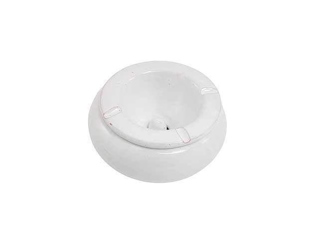 Posacenere bianco artigianale grande D.12cm