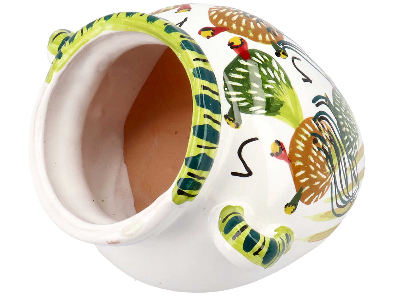 Fioriera dipinta in ceramica