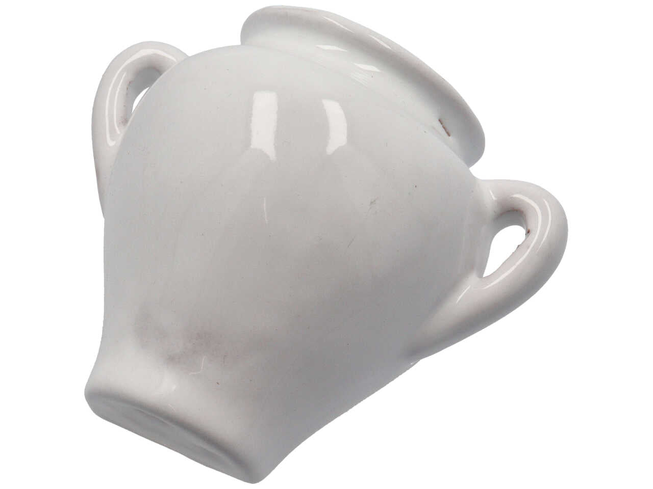 Porta vaso anfora da muro stile mediterraneo in ceramica smaltata in vari colori - 11x6 cm - Amiri