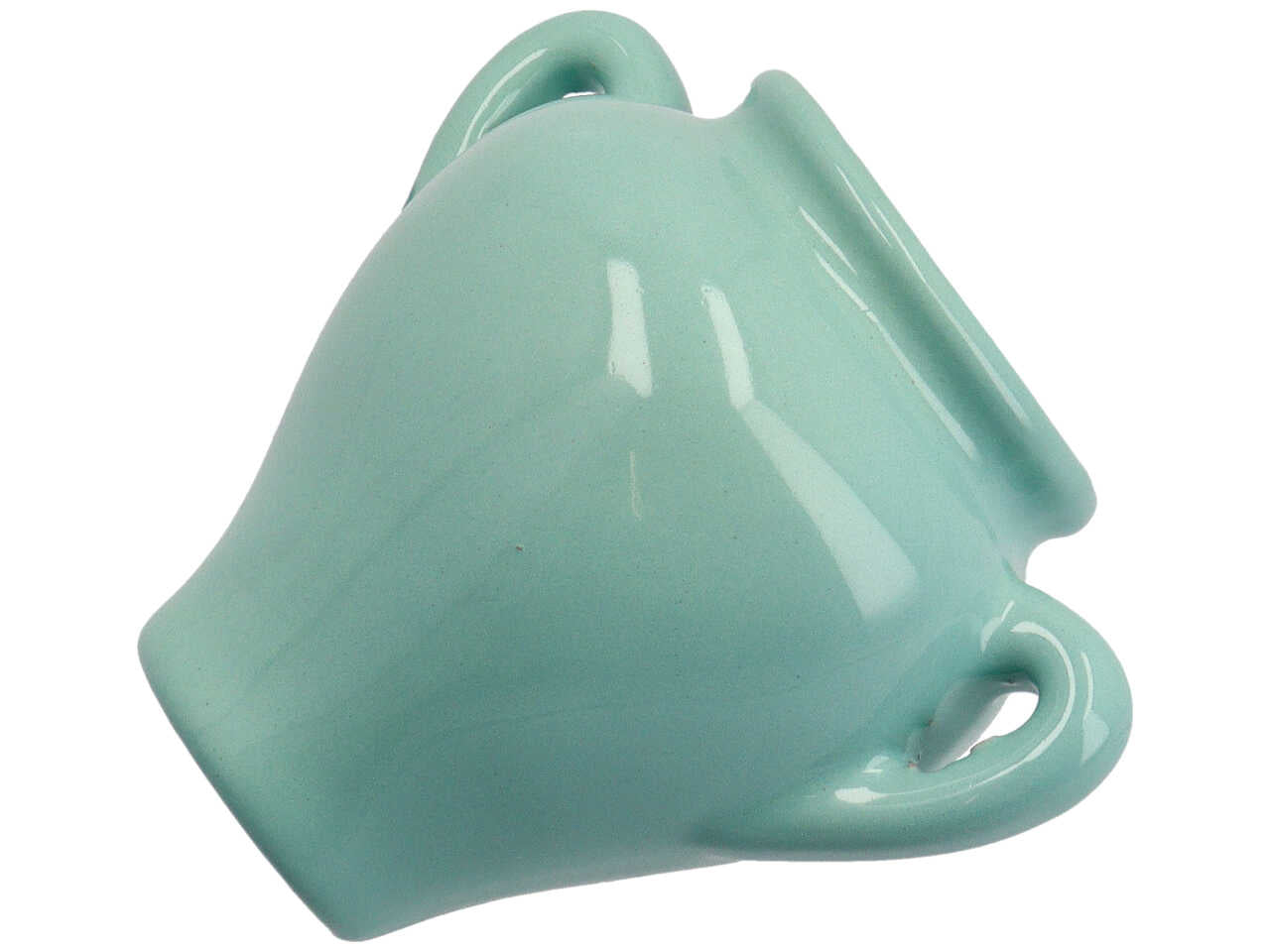 Porta vaso anfora da muro stile mediterraneo in ceramica smaltata in vari colori - 11x6 cm - Amiri