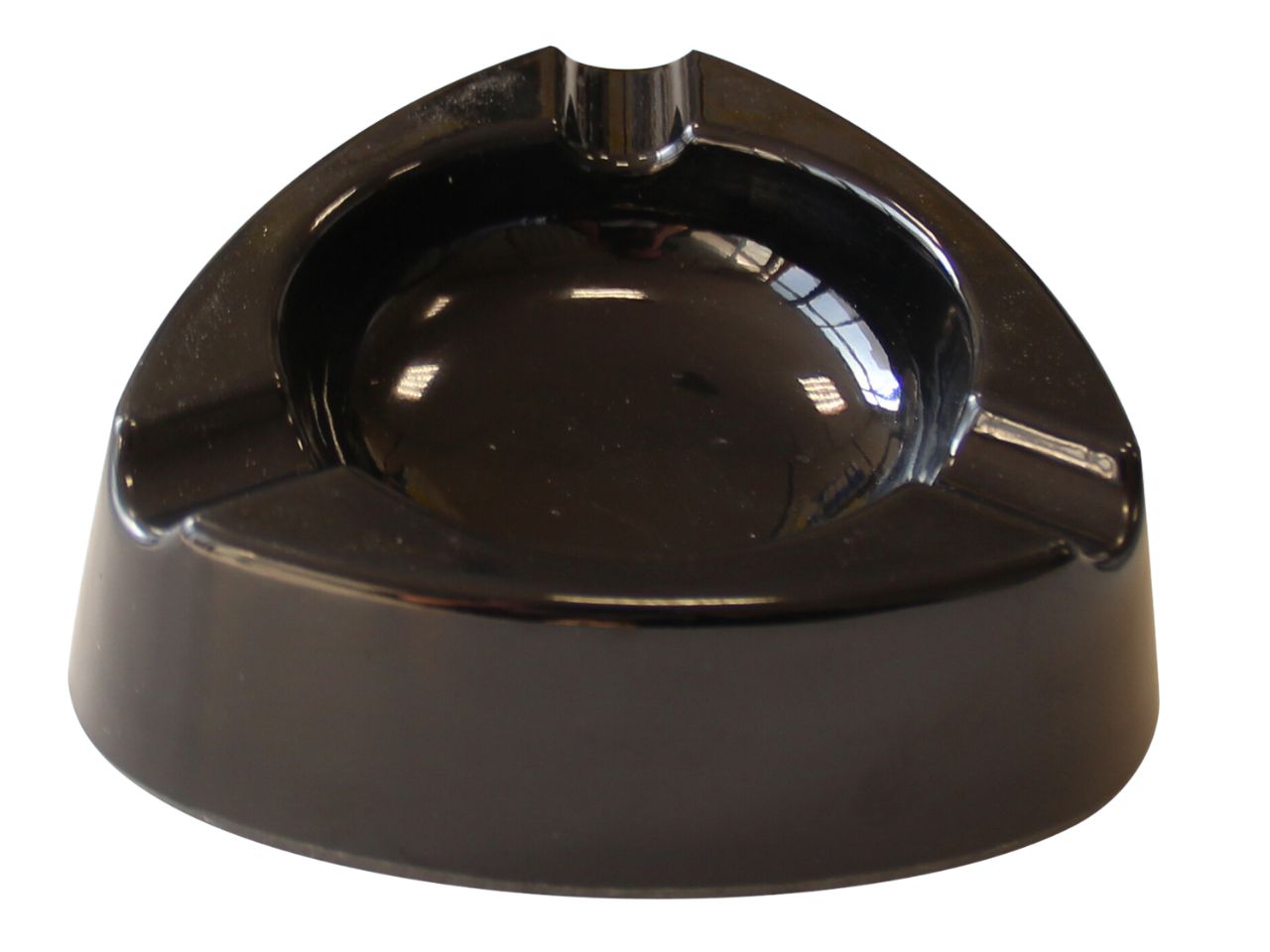 Posacenere a triangolo di melamina nero