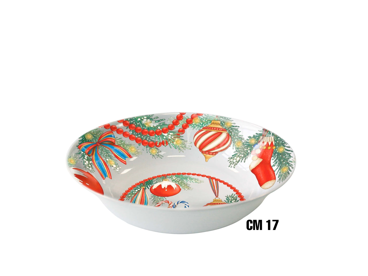 Lavafrutta in melamina 17cm decoro natale