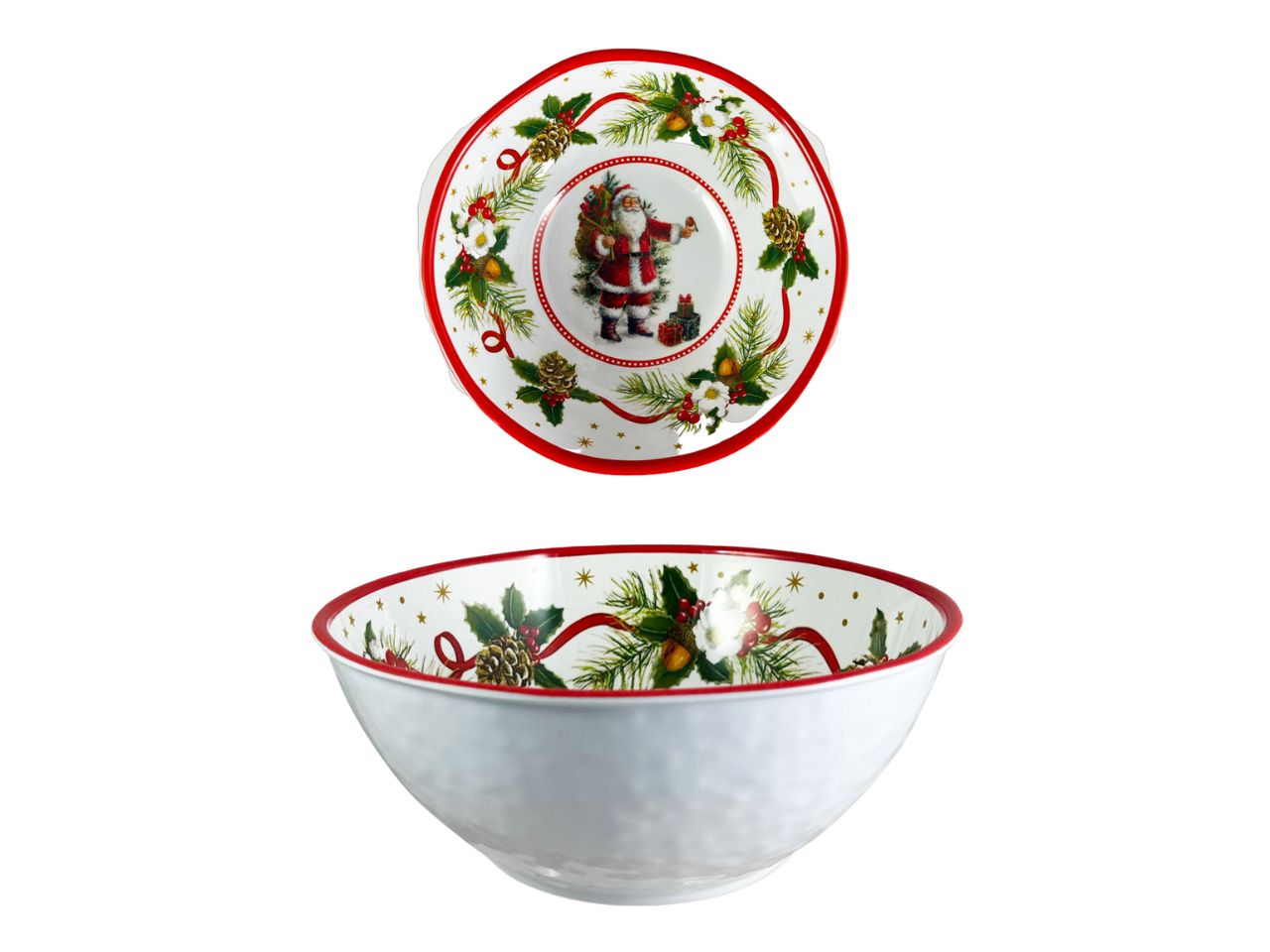 Ciotola santa claus misura 16cm in melamina