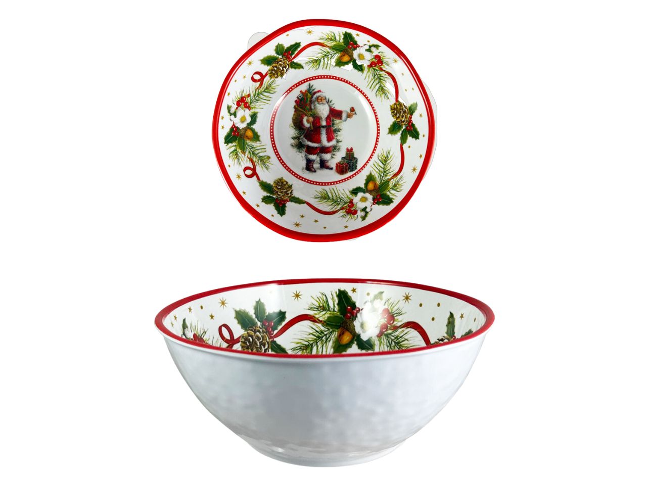 Ciotola santa claus misura 32cm in melamina