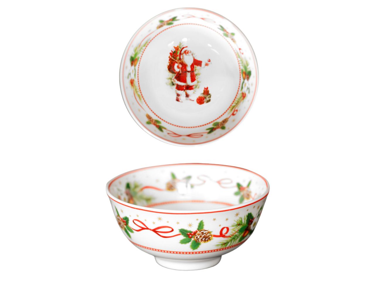 Ciotola in ceramica 11,5cm con babbo natale