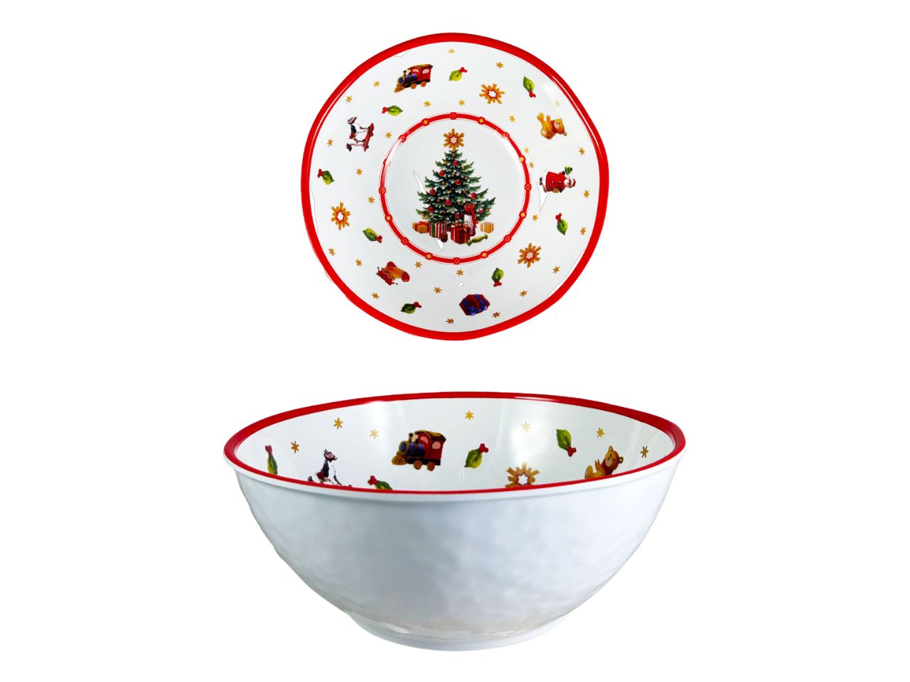 Ciotola linea christmas tree misura 32cm in melamina