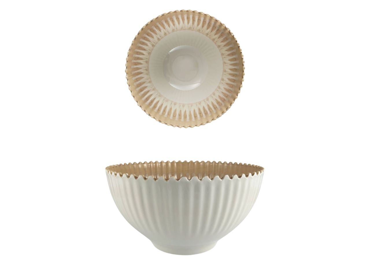 Insalatiera in melamina tortora contemporaneo 28x12 cm - Maison TortorÃ 