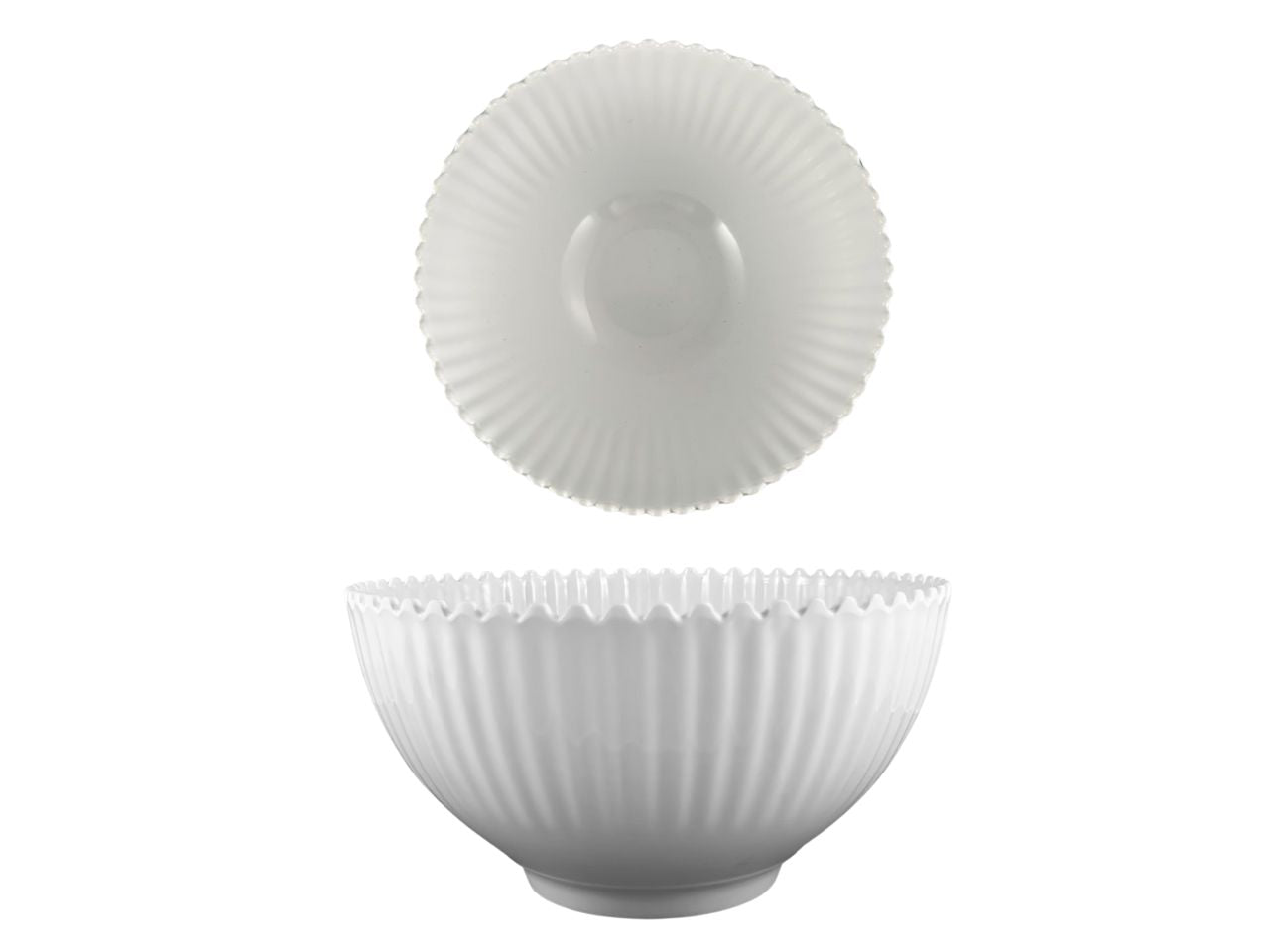 Insalatiera melamina bianco marinaro 32x13 cm - Maison TortorÃ 