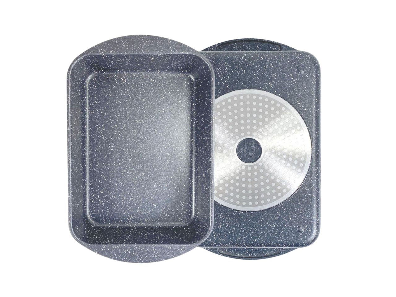 Rostiera alluminio pressofuso rettangolare antiaderente 34x22x8 cm - Maison TortorÃ 