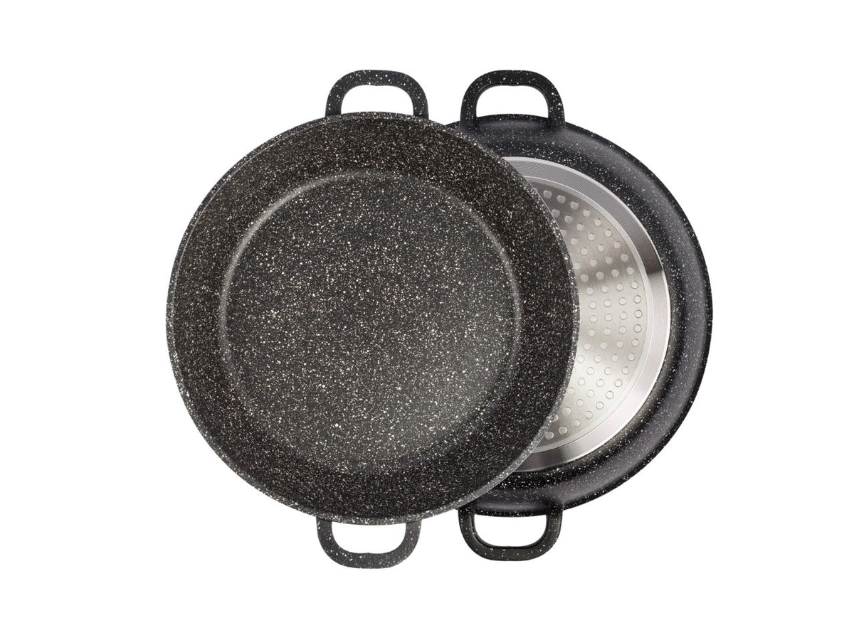 Vulcania casseruola 36cm con coperchio in vetro
