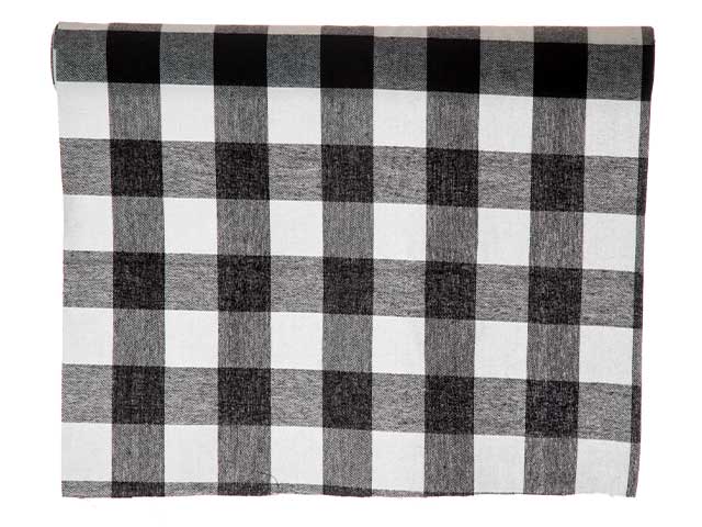 Rotolo natalizio tartan 45x3mt nero n23756