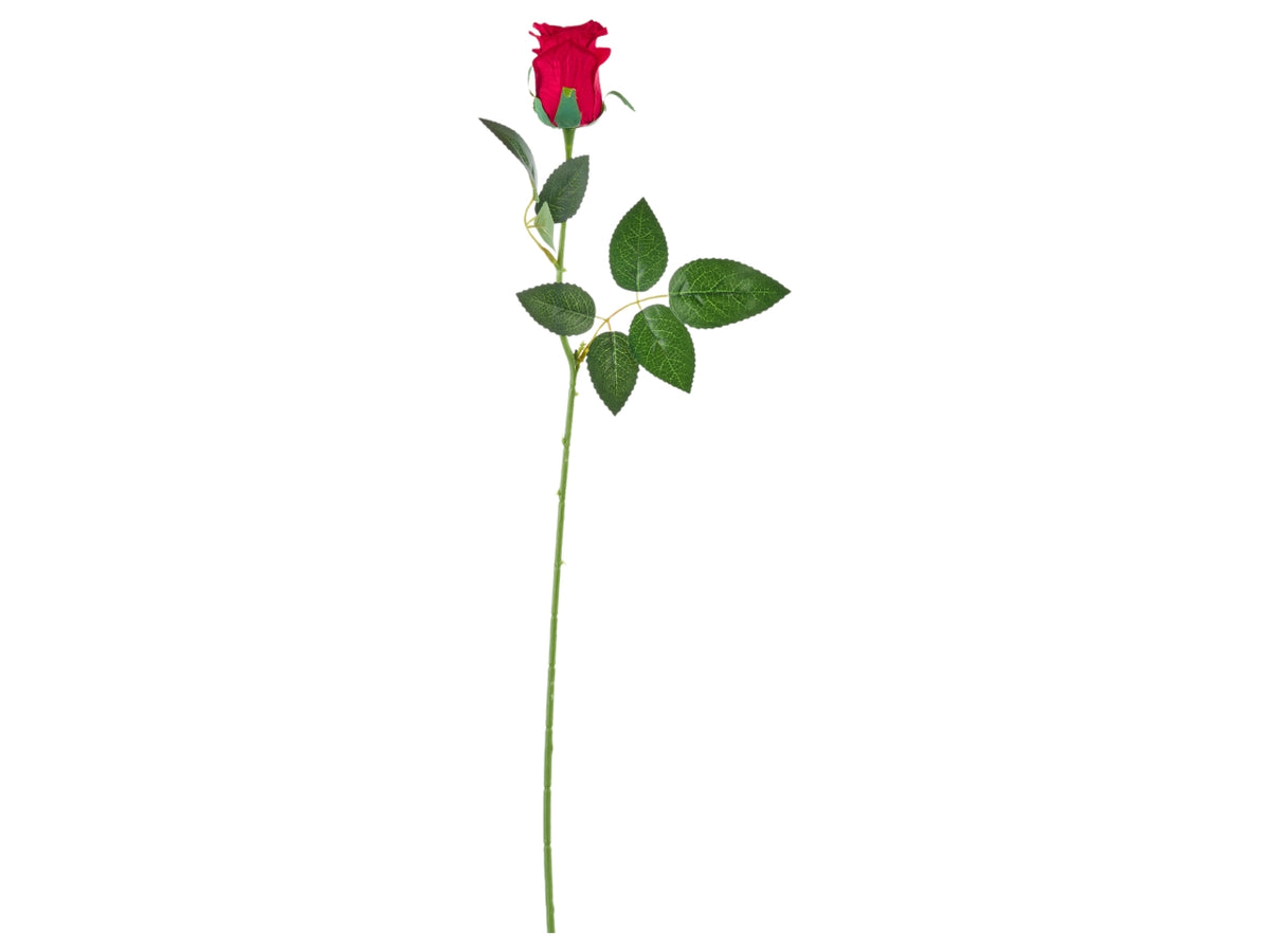 Rosa artificiale bocciolo in colori assortiti - 65 cm- Arpimex