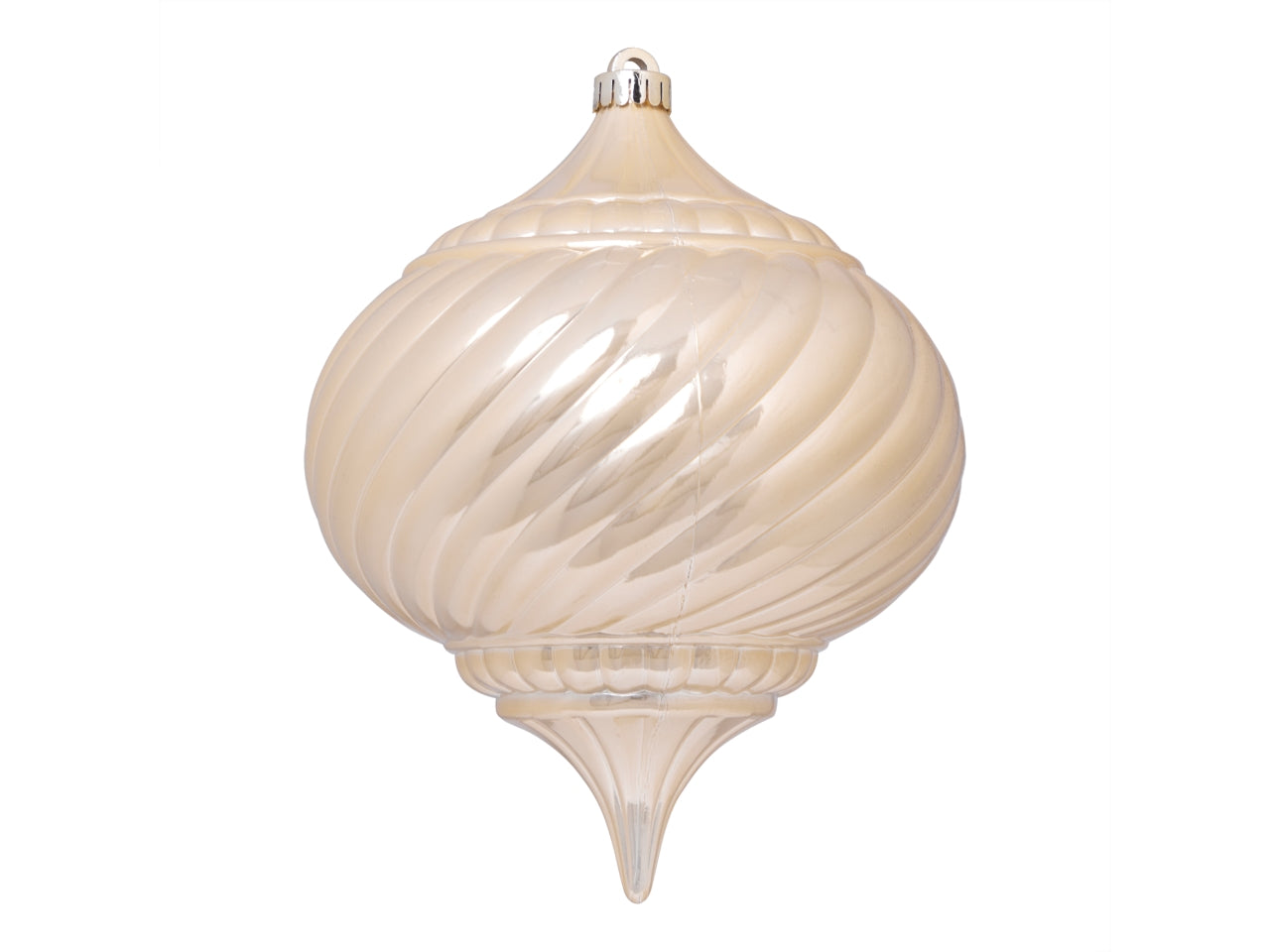 Palla goccia in plastica 20cm beige