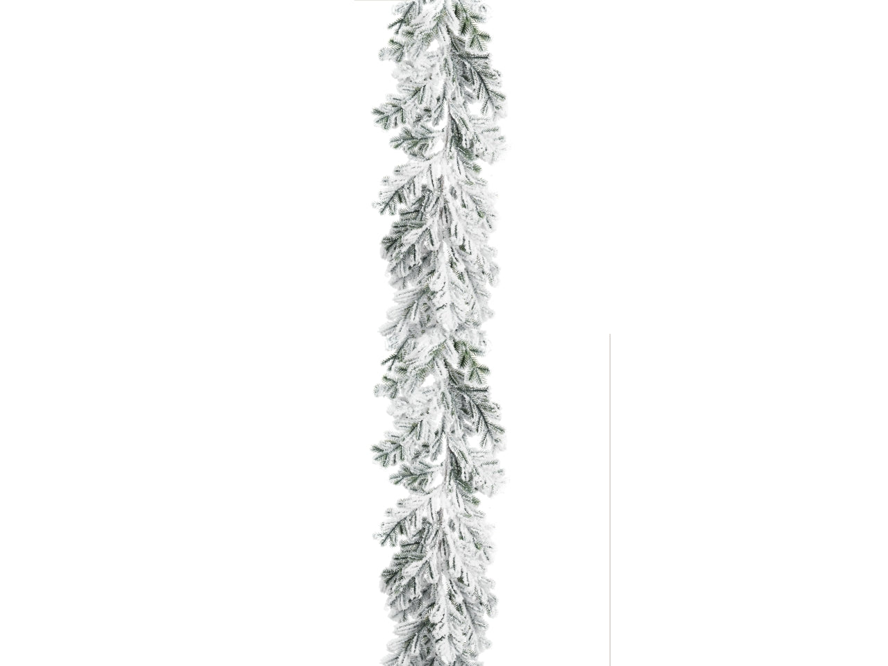 Ghirlanda innevata pino in plastica e neve sintetica da 170 cm - Christmas Land