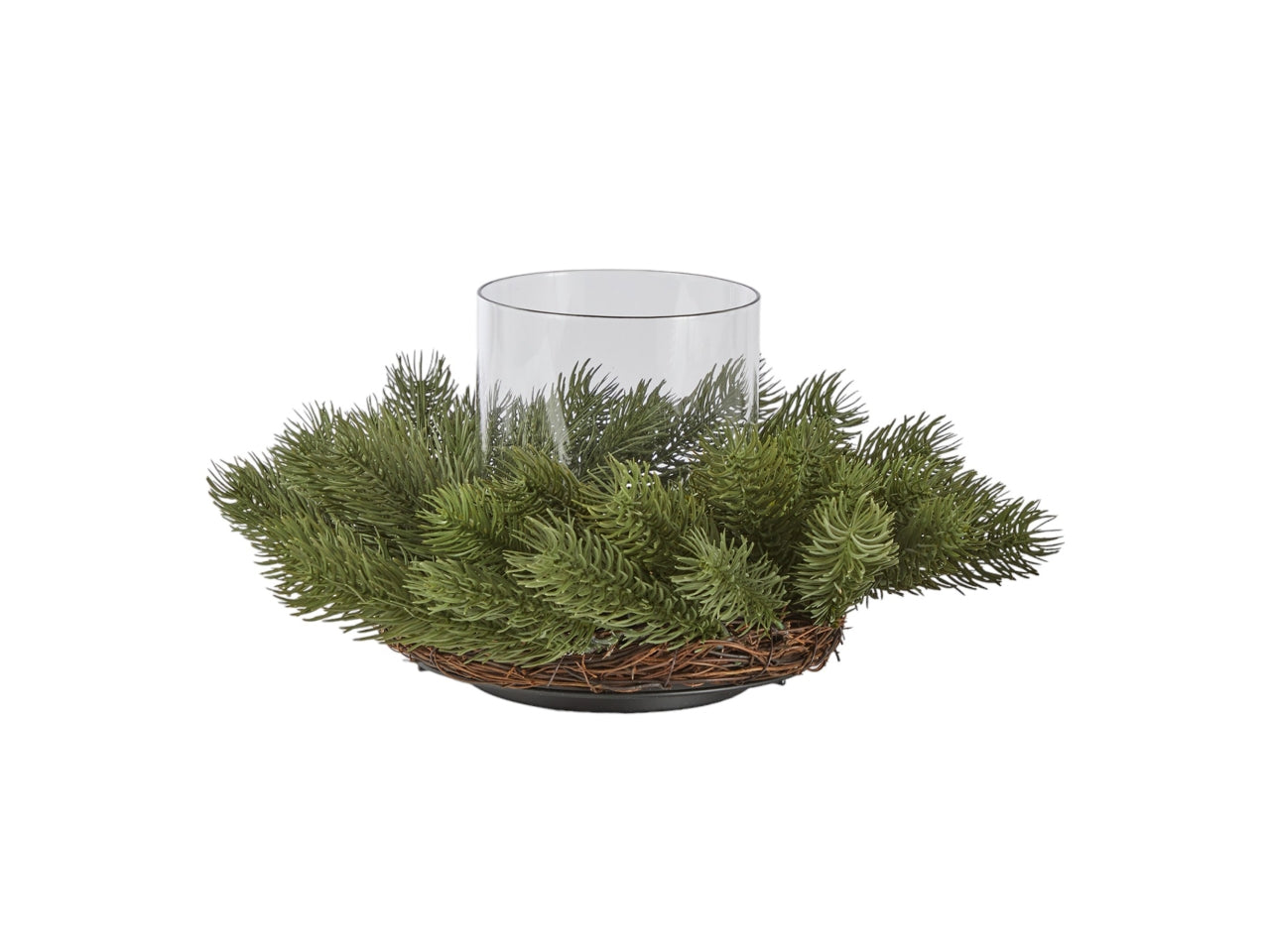 Centrotavola pino nordman 33cm verde