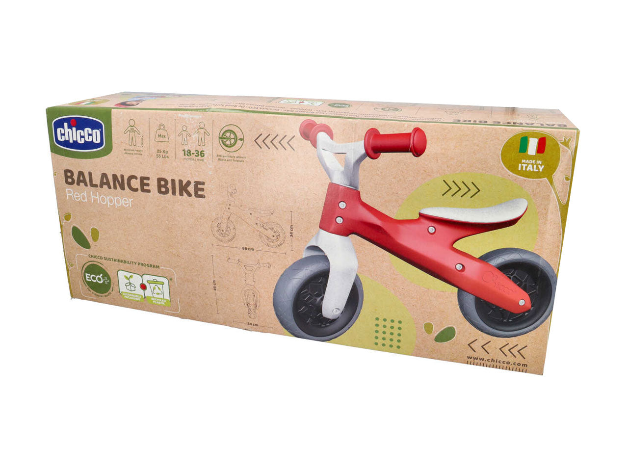 Gioco Balance bike eco red hopper 00011055100