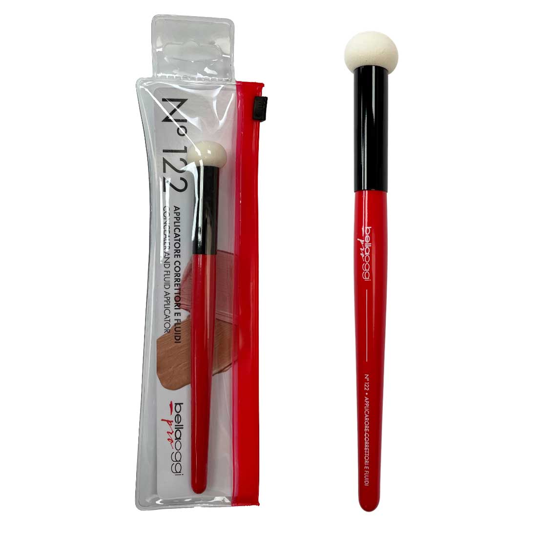 Bellaoggi applicatore correttore e fluidi nÂ° 122, Colore: rosso, nero e bianco | Bellaoggi
